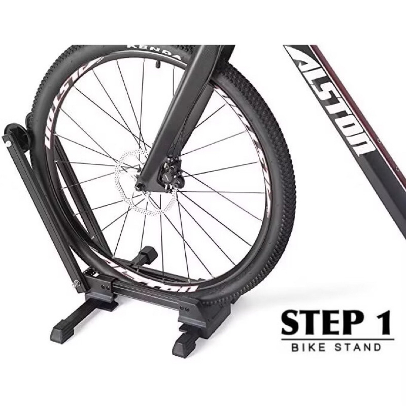 ขาตั้งจักรยาน​ STEP​ 1​ แบบพับเก็บได้​ ใช้กับล้อได้หลายขนาด แข็งแรง น้ำหนักเบา