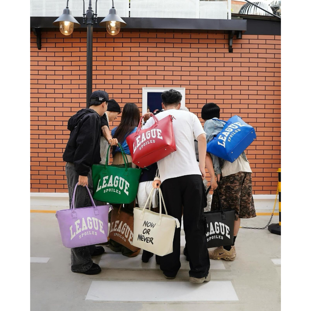 LEAGUE LARGE SPOILED tote bag แบรนด์เวียดนามแท้100%