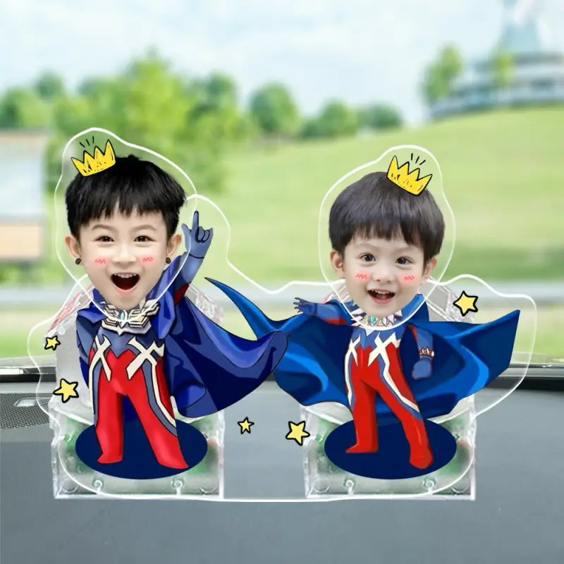 สแตนดี้อะคริลิคหัวดุ๊กดิ๊ก โยกเยก แบบคู่สั่งทำ (พรีออเดอร์