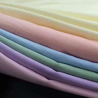 ผ้าคอตต้อนแท้/ผ้าฝ้ายแท้/ผ้าคอตต้อนป๊อบลิน/ Cotton100% โทนสีเขียว (ตัดเป็นหลา/ตัดเป็นเมตร)