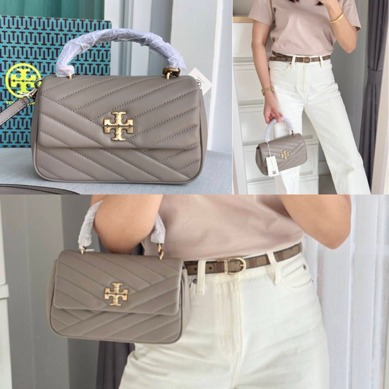 NEW TORY BURCH KIRA CHEVRON TOP-HANDLE BAG ของแท้ 💯%