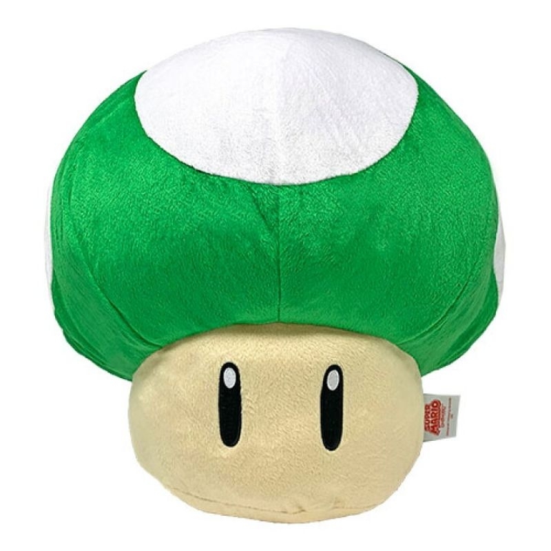 Super Mario Super Large Plush Toy Super Mushroom 1UP  Mushroom Plush Toy Mascot Large Huge Extra Lar