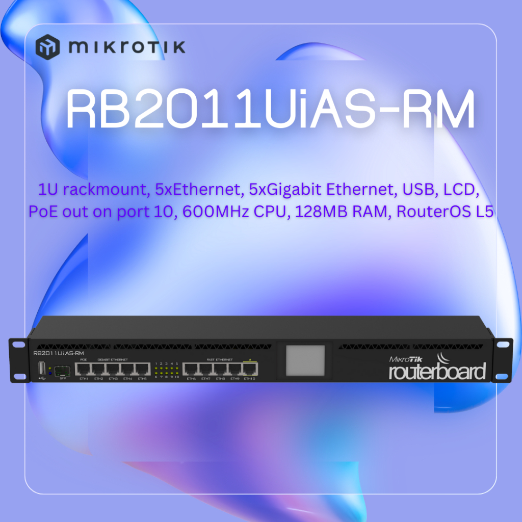 RB2011UiAS-RM Mikrotik ส่งไวสินค้ารับประกันเงื่อนไขเป็นไปตามที่บริษัทกำหนดออกใบกำกับภาษีได้⚡️🔥