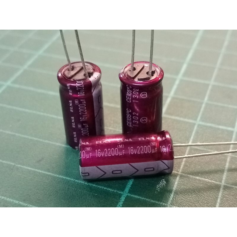 (แพ็ค1ตัว) คาปาซิเตอร์ 2200uF 16V. 105C° ตัวเก็บประจุ 10×21mm. Capasitor 2200uF 16V. 105c°ภู