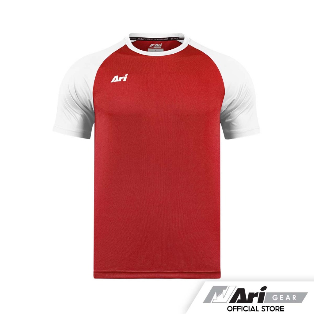ARI ESSENTIAL 2TONES TEAM JERSEY - RED/WHITE เสื้อฟุตบอล อาริ ทูโทน สีแดงขาว