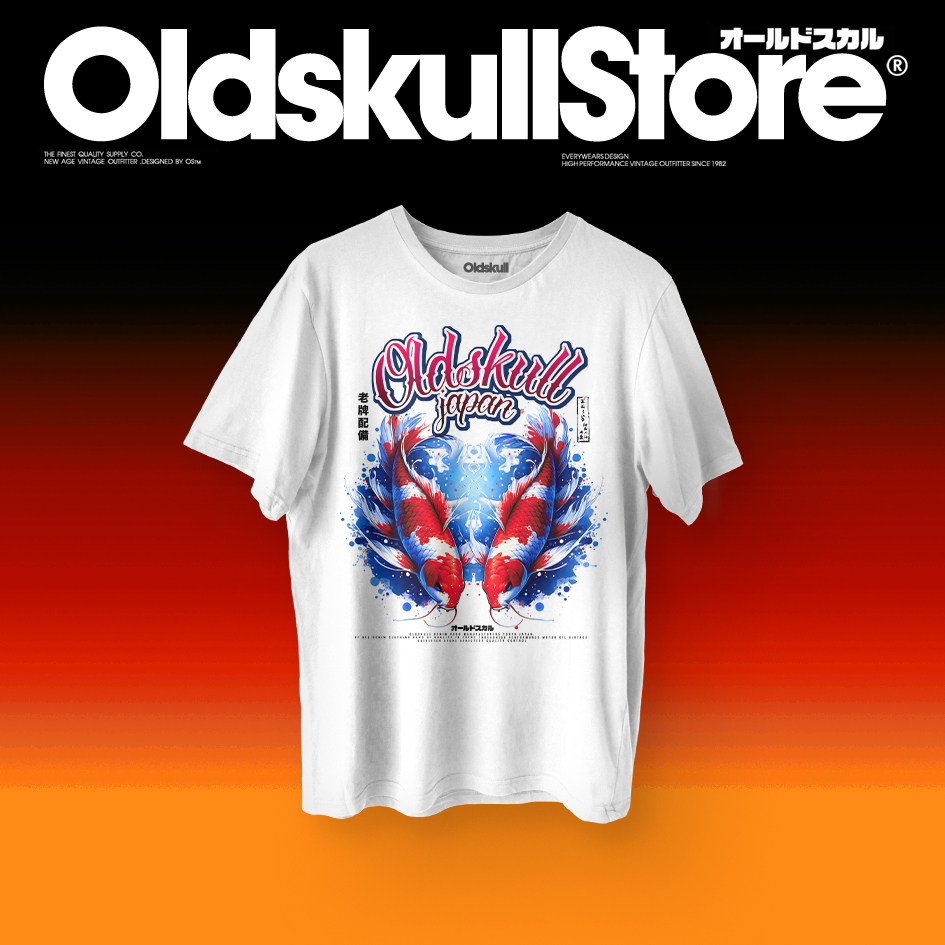 OLDSKULL CLASSIC 42 เสื้อยืดผู้ชาย เสื้อยืด คอกลม แขนสั้น พิมพ์ลาย