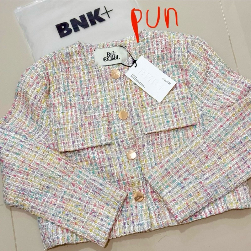 (ใช้โค้ดลดของvdoได้) New! Milan tweet Jacket - BNK BRAND