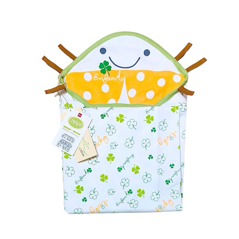 Enfant Green New Collection Cotton Bamboo ผ้าห่อตัวเด็กแรกเกิด-3เดือน Size 27*27 นิ้ว