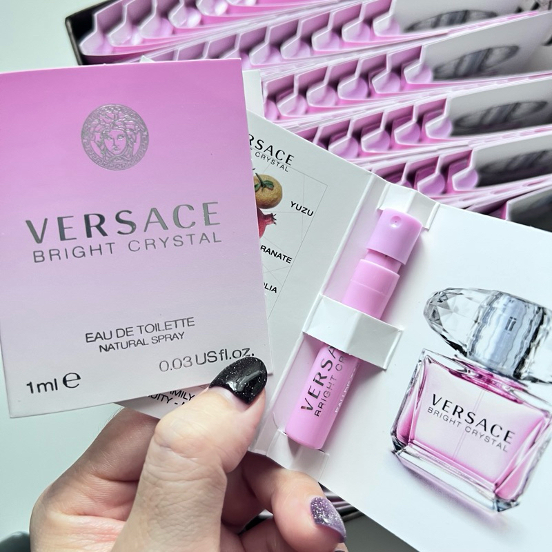 1ml&EXP.3/2026 Versace Bright Crystal EDT, Delan Turquoise EDT หัวสเปรย์