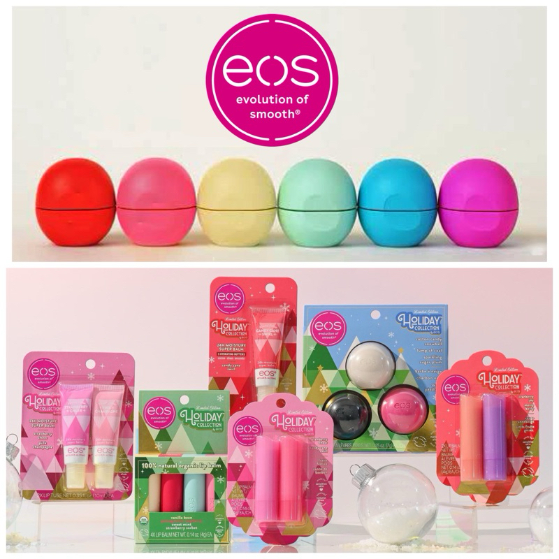 🐤EOS Lip balm ลิปบาล์มแท้ 💯% จาก 🇺🇸 Hand Cream/Gift Set ลิปออแกนิกรูปไข่-แบบแท่ง Collection ลิปแคร์ 