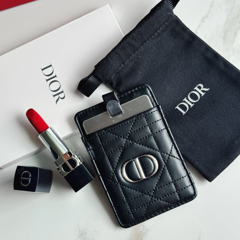 Dior Gift Set Rouge Dior card holder & Mini Lipstick สี 999