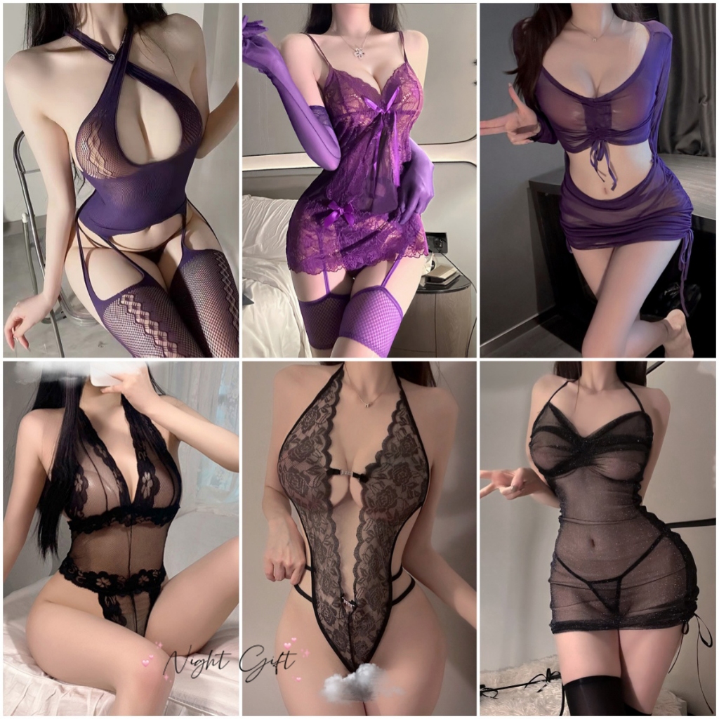 ชุดตาข่ายเซ็กซี่😍ชุดนอนไม่ได้นอนลูกไม้✨หลากหลายสไตล์ ซีทรู เซ็กซี่ ยั่วยวนสามีของคุณ🚚ส่งไวจากไทย1-3วัน