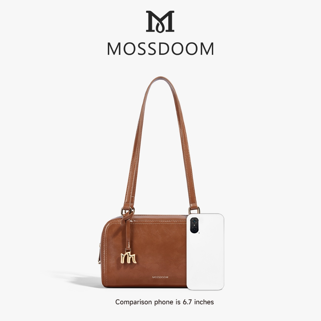 MOSSDOOM Reyna Bag กระเป๋าสะพายไหล่ผู้หญิงลำลองและเรียบง่าย