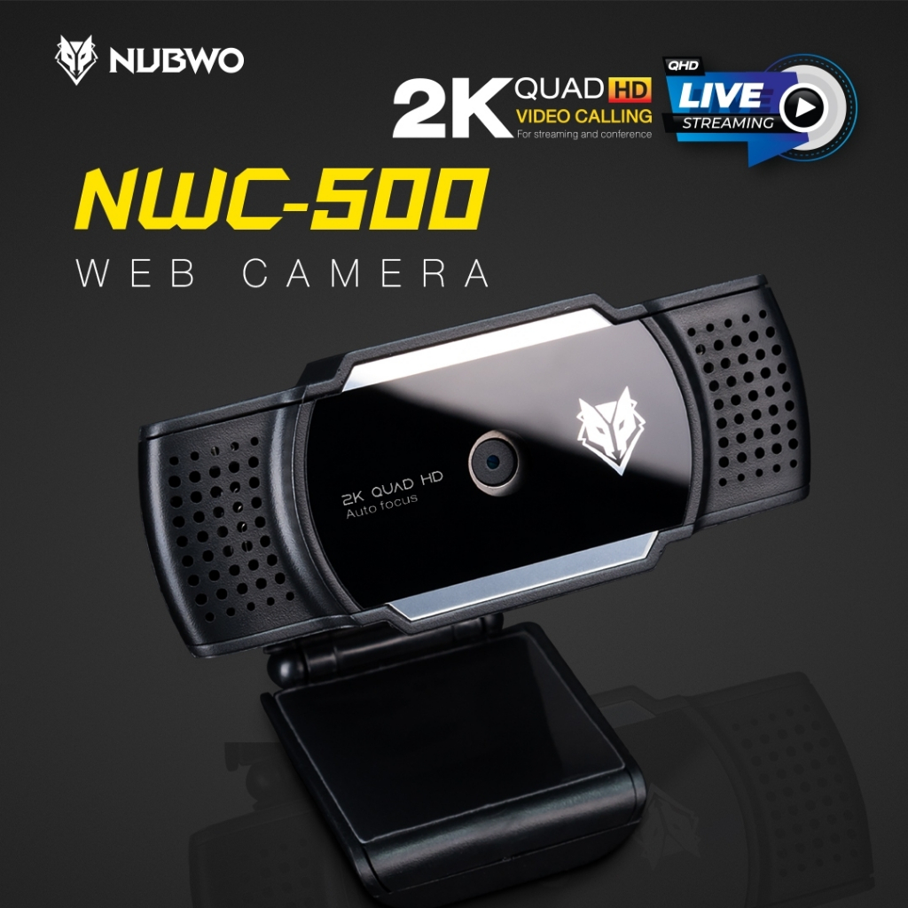 NWC-500 NUBWO QHD 2K pixels WEBCAM+ขาตั้ง