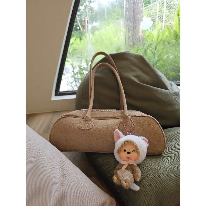 👜กระเป๋าแฟชั่นหนังSuedeทรงน่ารักสาย(พร้อมส่ง✅)