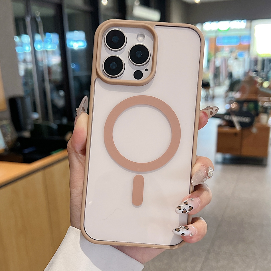 เคสชาร์จไร้สาย iPhone 16 Pro / 16 Pro Max เคสไอโฟน16 เคสใส ขอบนิ่ม เคสกันกระแทก