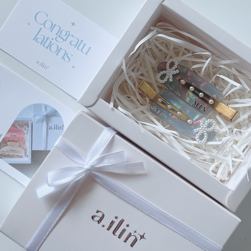 ✧ 𝐚.𝐢𝐥𝐢𝐧 ✧ รุ่น pearl💍 กิ๊บติดชื่อ หน้าม้า กิ๊บหนีบผม ของขวัญวันเกิด ครบรอบ ปัจฉิม รับปริญญา