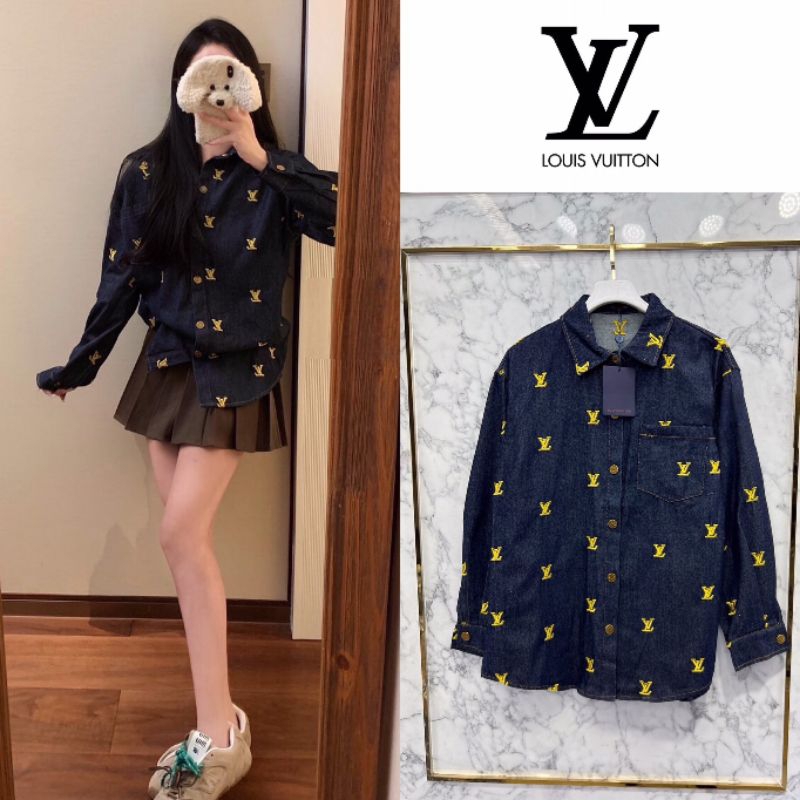 เสื้อเชิ้ตยีนส์แขนยาว LOUIS VUITTON DENIM SHIRT