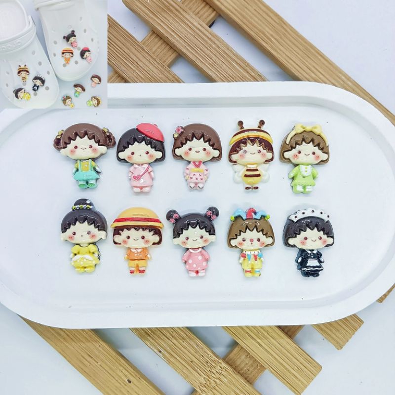 เรซิ่นdiy/จิบบิท มารูโกะจำนวน 10 ชิ้น(สามารถเลือกเป็นเรซิ่นหรือจิบบิทได้)