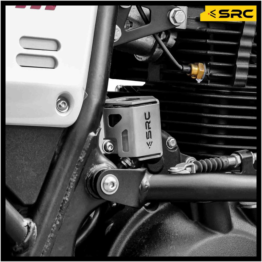 [SRC]การ์ดฝาครอบกระปุกน้ำมันเบรคหลัง Royal Enfield SCRAM 411 / Himalayan LS410