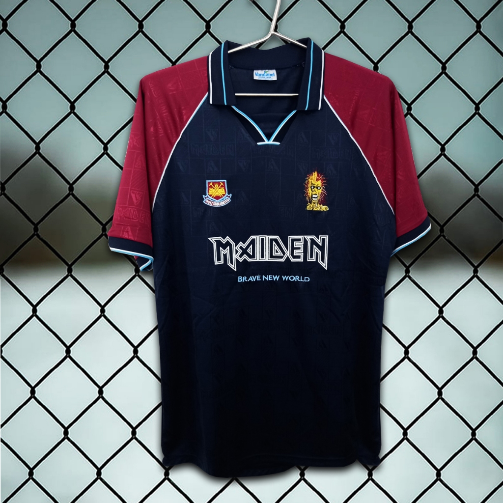 เสื้อฟุตบอลย้อนยุคทีม เวสแฮม ยูไนเต็ด เหย้า ปี1999 รุ่น ไอออน เมเดน RT0044 ไซส์เอเชียS-2XL