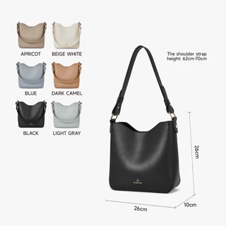 MOSSDOOM Rhiny Bag กระเป๋าสะพายไหล่ผู้หญิง แฟชั่นสุภาพสตรี มีสี่สีให้เลือก วัยทำงานนักศึกษาหิ้วได้