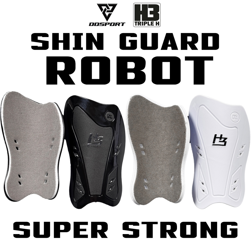 H3 SPORT สนับแข้ง โรบอท SHIN GUARD ROBOT โฟมหนา พลาสติกหนาแข็งแรงพิเศษ