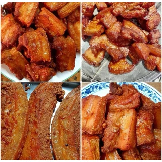 หมูสามชั้นแดดเดียวขนาด200กรัม นุ่มไม่เหนียว อร่อย