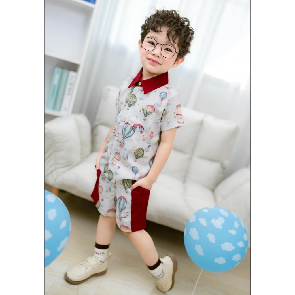 TW Baby ชุดเสื้อเชิ้ต กางเกง Balloon