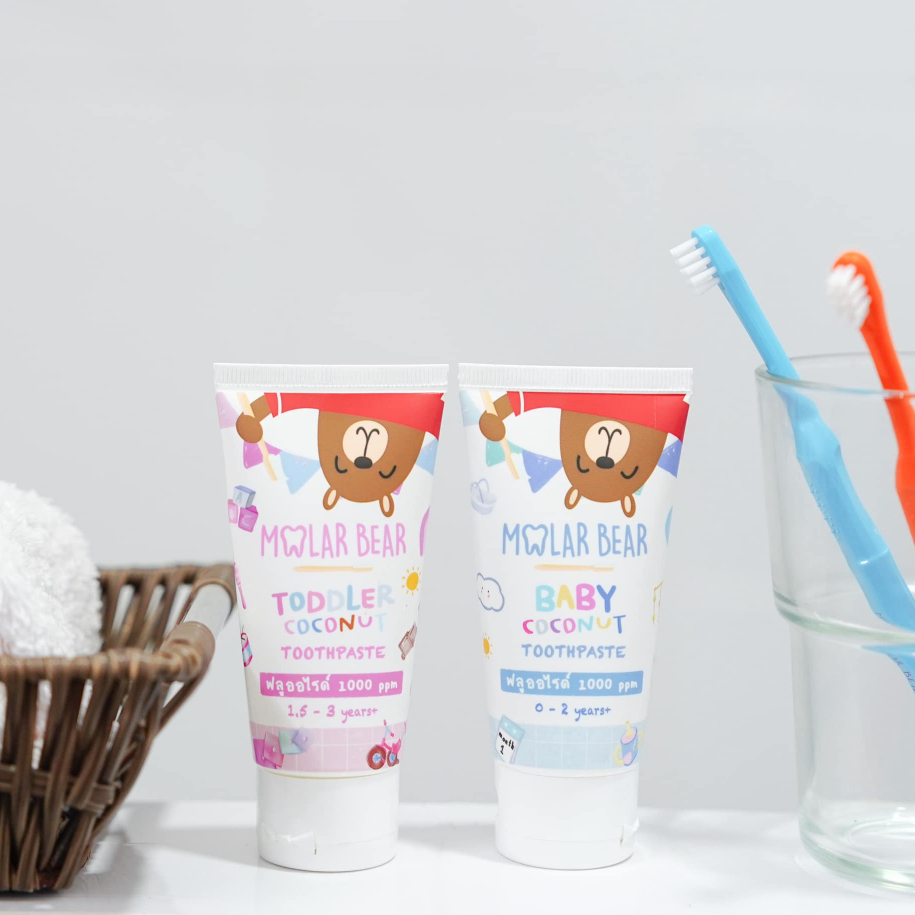 ยาสีฟัน Molarb bear รุ่น Baby(0y+) Toddler(1.5y+)