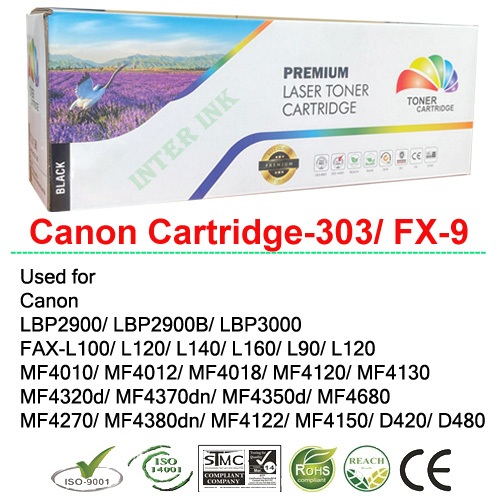 ตลับหมึก Canon Laser Shot LBP2900 / LBP2900B / LBP3000 (Canon Cartridge-303) สีดำ Compatible