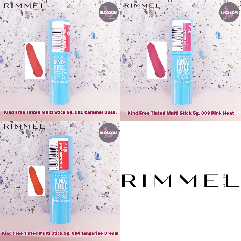 Rimmel London - Kind & Free Tinted Multi Stick 5g ครีมบลัช ลิปสติก ทาแก้มและปาก