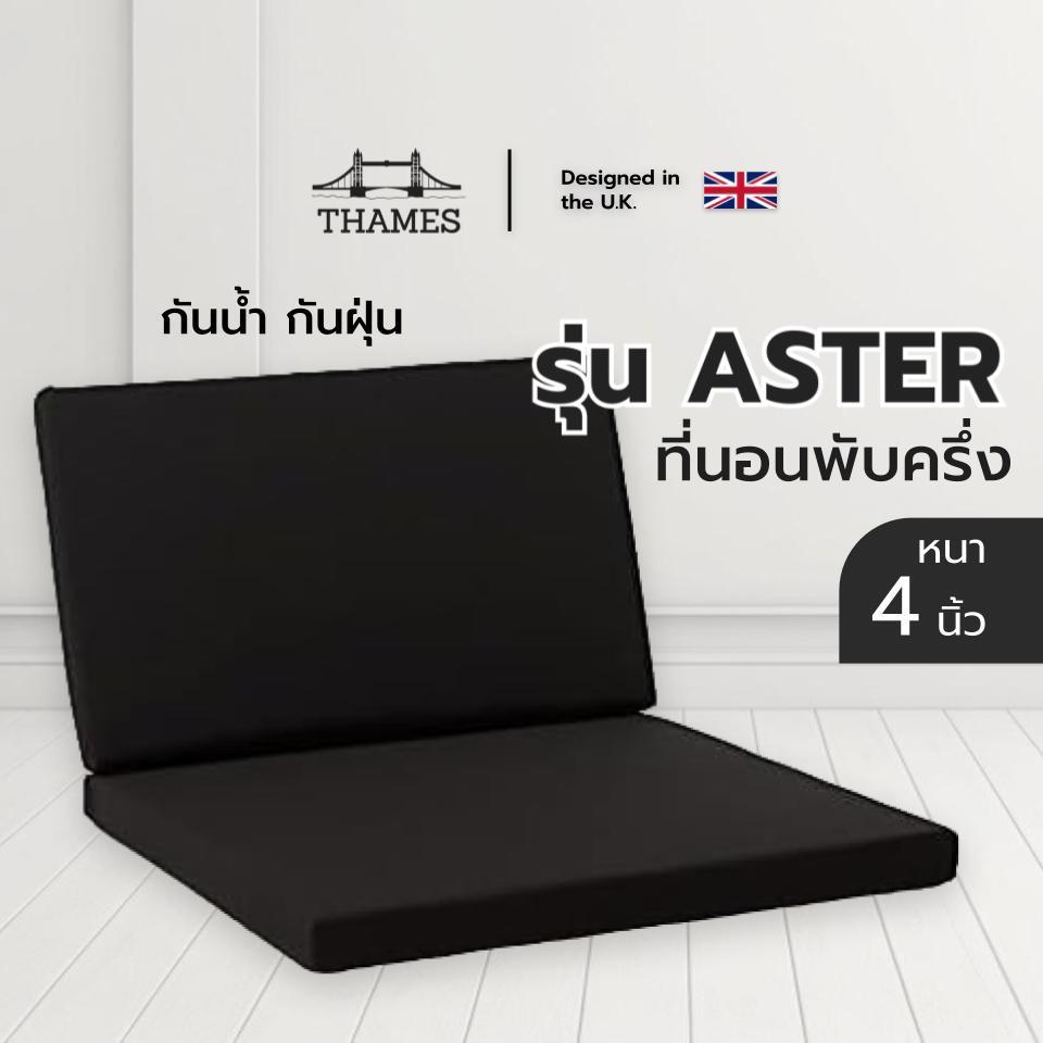 Thames  ที่นอนพับปิคนิค รุ่น ASTER หนา 4 นิ้ว หุ้มหนัง PVC กันน้ำ กันฝุ่น  พับเก็บง่ายเคลื่อนย้ายสะดวก