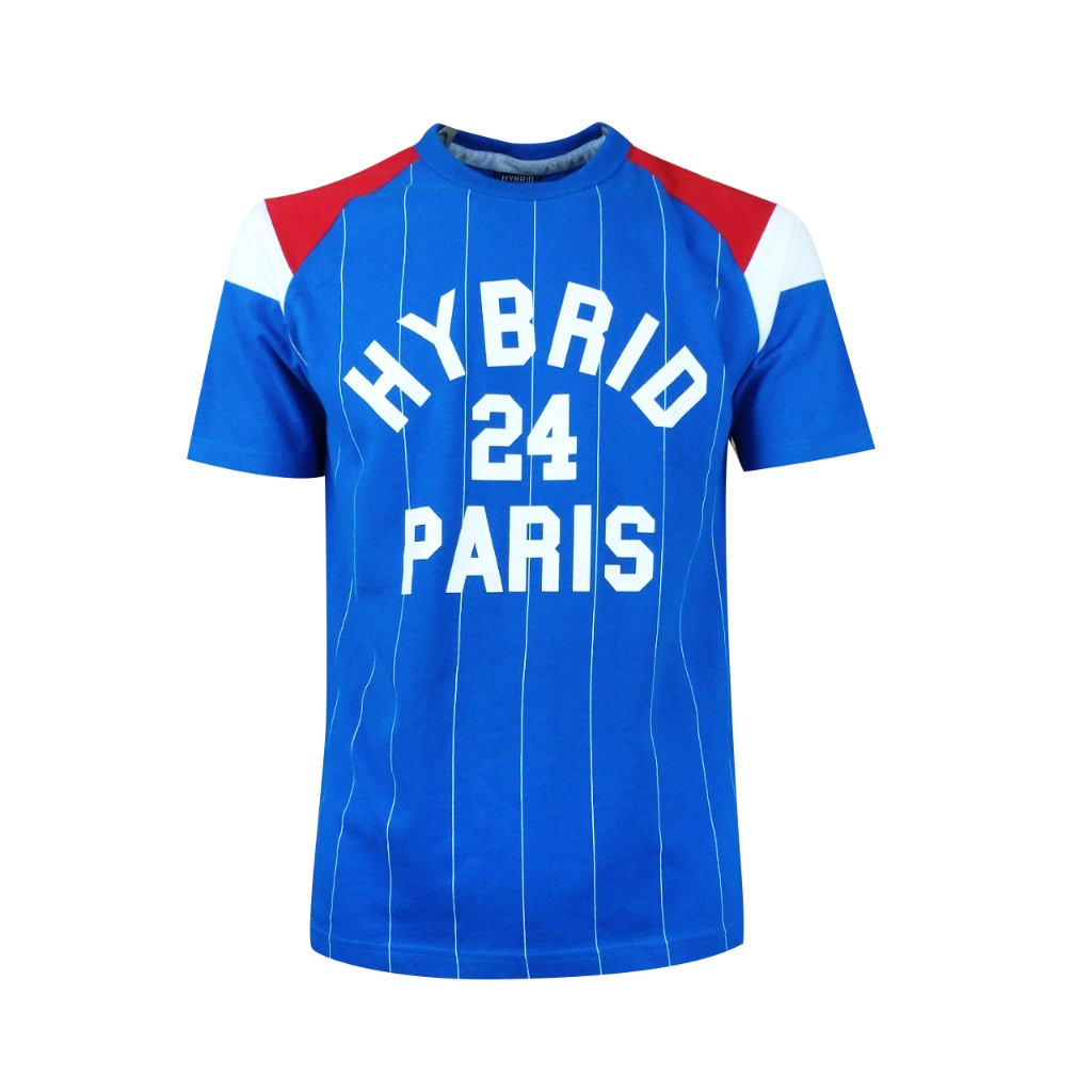 Hybrid T-shirt Men ไฮบริดเสื้อยืดชาย สีฟ้า(Blue) MTS-1399-BU