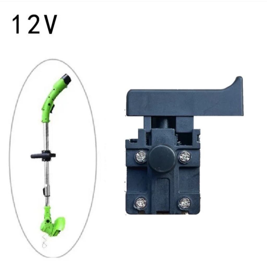 (สต็อกในไทย) สวิตช์เครื่องตัดหญ้าไฟฟ้า 12v  24V แบบล็อกได้ // H
