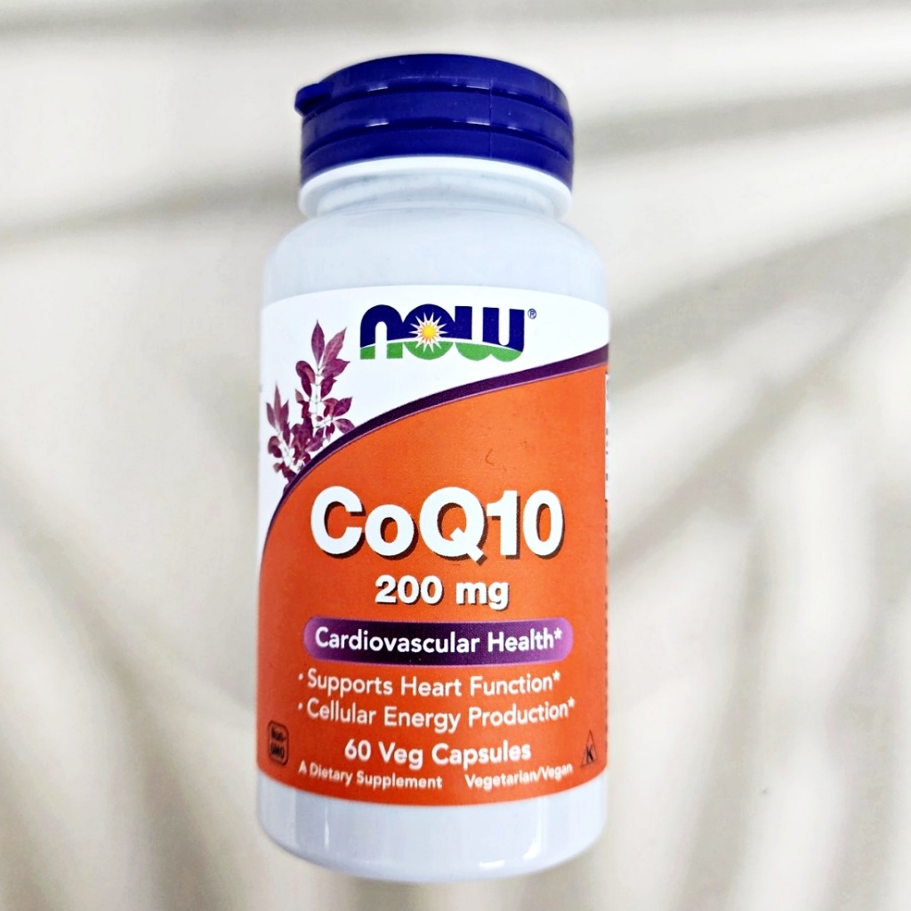 [NOW Foods®] CoQ10 200 mg 60 Veg Capsules โคคิวเท็น