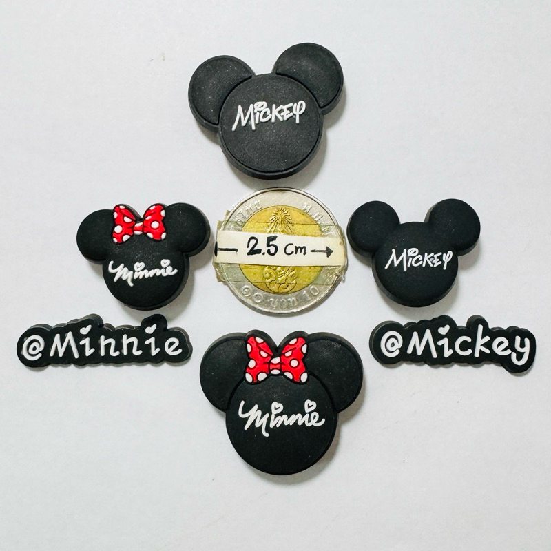 JB MK 🌈🐹🍒ตัวติดรองเท้ามีรู มิกกี้ “ มิกกี้เมาส์ A “ 👠🌈Shoe Charm “ Mickey World - A “ 🥿👠