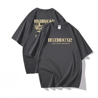 เสื้อยืดผู้หญิงแฟชั่นเกาหลีใหม่ Oversize เสื้อผ้าสาวอวบไซซ์ใหญ่ แนวสตรีท เสื้อโอเวอร์ไซต์สกรีนลายวินเทจเท่ คู่รักชายหญิง