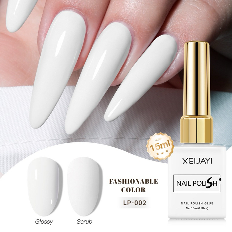 สีทาเล็บเจล XEIJAYI สีขาว ขนาด 15ml สินค้าพร้อมส่ง