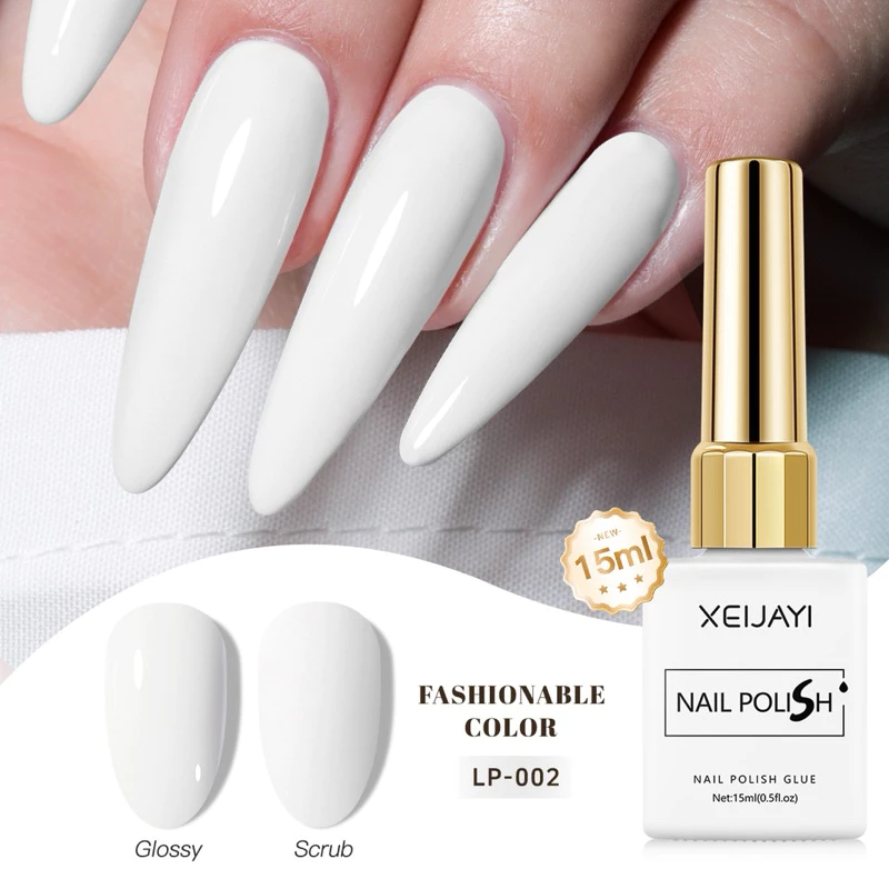 สีทาเล็บเจล XEIJAYI สีขาว ขนาด 15ml สินค้าพร้อมส่ง
