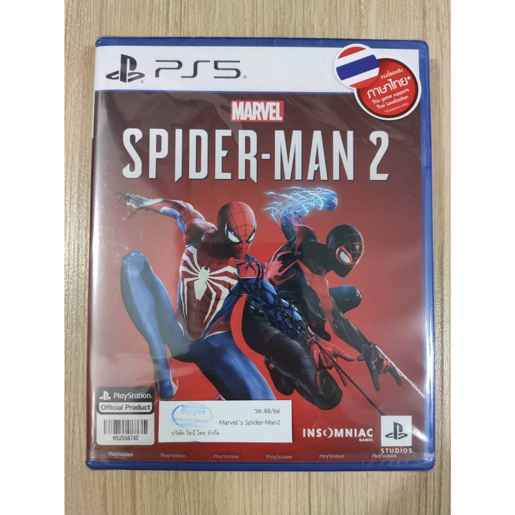 มือ 1 PS5 Spider-Man 2 Zone 3 รองรับภาษาไทย ของใหม่ในซีล (Marvel Spider Man 2) Spiderman 2