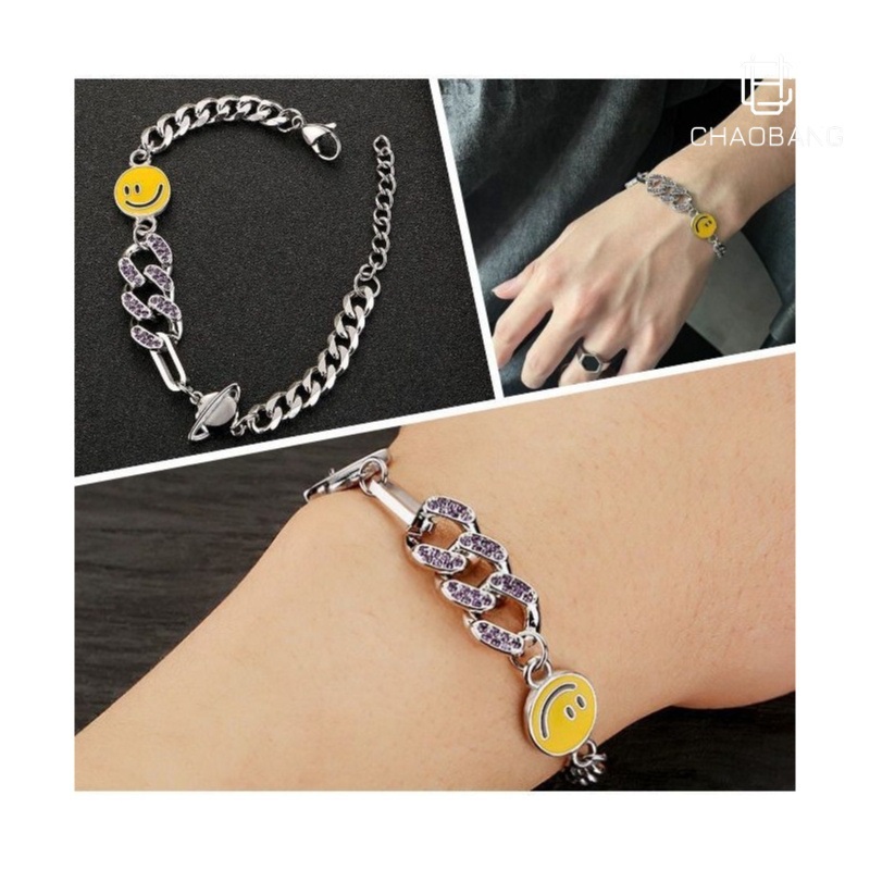 พร้อมส่ง กำไรข้อมือ สแตนเลสเงินแท้ การ์ตูนหน้ายิ้ม ไม่แพ้ง่าย ได้หลากหลายสไตล์ 2025 ใหม่ ราคา ถูกที่สุด ดีลบีเคเค แกลเลอรีภาพที่ 7