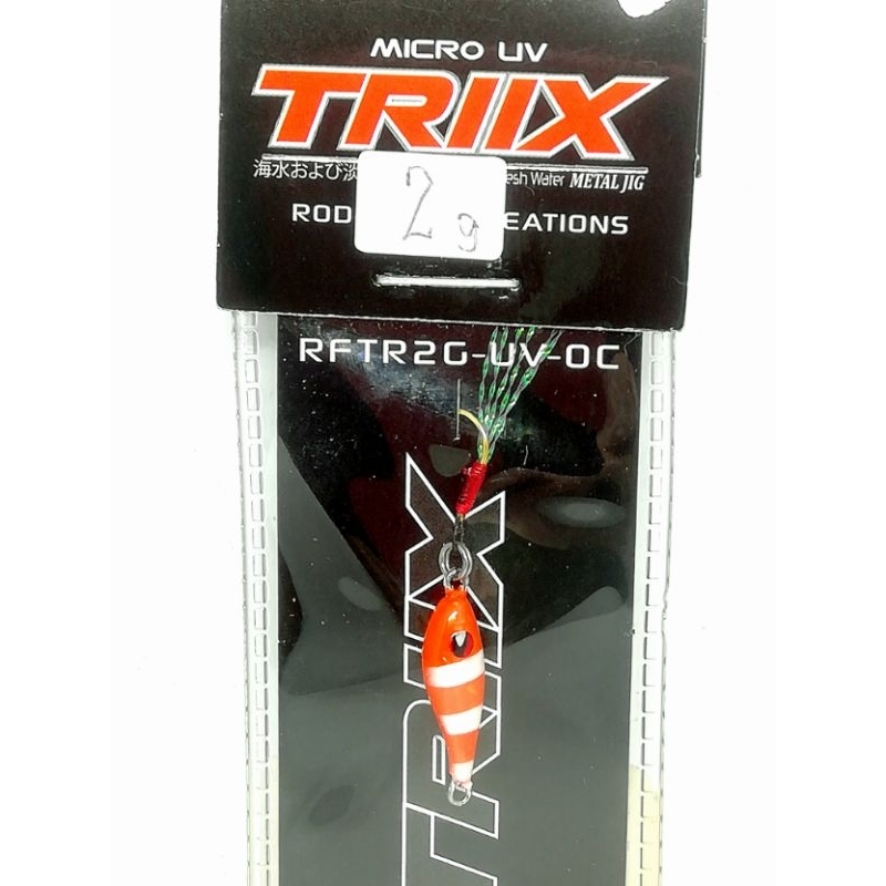 เหยื่อ​ปลอม​ ไมโครจิ๊ก SIAM​SPOON​  MICRO.JIG​ TRIIX. 2 g   ถึง  15  g