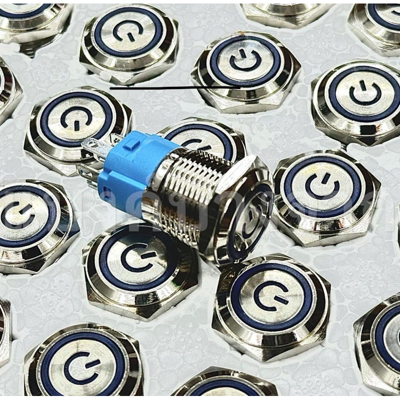 สวิตช์VIP12mm/16mm ไฟสีฟ้า