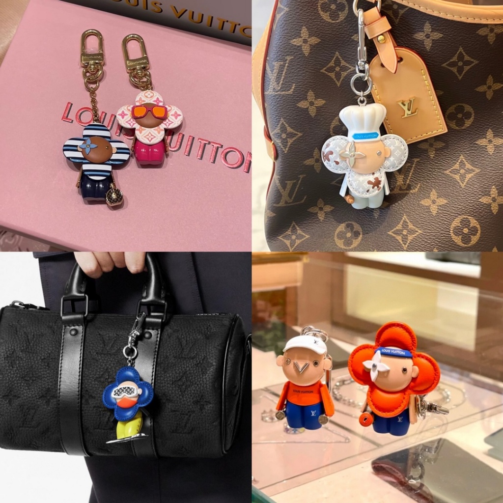 Ready stock ราคา1200 LV หลุยส์ วิตตอง ที่​ห้อย​กระเป๋า เครื่องประดับกระเป๋ PU