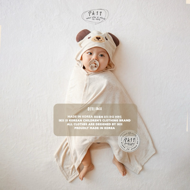 [Ikii] (Bamboo)Animal face towel