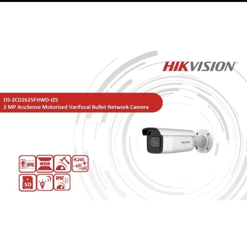 (สภาพมือสอง) DS-2CD2625FHWD-IZS กล้องวงจรปิด Hikvision IP 2ล้าน พิกเซล