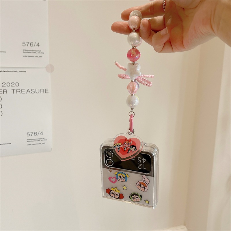 พร้อมส่งจากไทย ! เคสฟลิป CRYBABYxPowerpuff พร้อมกริ๊ปต็อคและคล้องมือ (2001) for Samsung Galaxy Z Flip6 Flip5 Flip4 Flip3 - รูปที่ 7
