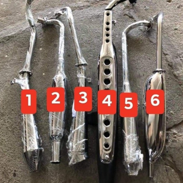 ท่อไอเสีย ใส่รถคลาสสิค (กดเลือกได้ครับ ราคา1ชิ้น)ใส่กับเครื่องHONDA C70 DREM WAVE100 เครื่องจีนไลฟาน110 เสียงดีงานใหม่