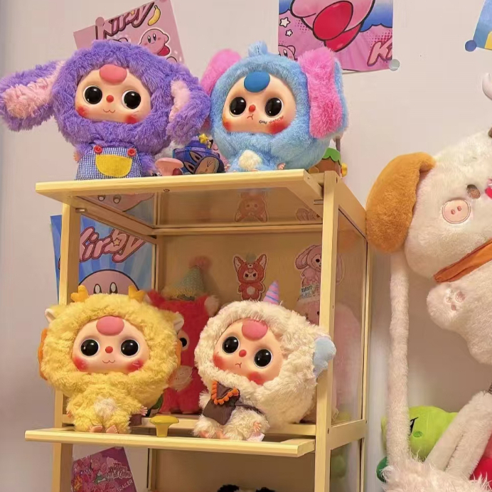 จัดส่งตลอด 24 ชั่วโมง 100%ของแท้ Baby three big-head baby zipper bag ตุ๊กตากล่องตาบอด อินเทรนด์ ตุ๊กตาสาวน่ารัก